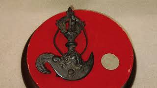 銅器藏傳五股金剛降魔斧112*80*45mm - YouTube