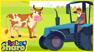 Old MacDonald Had A Farm + Wheels On The Bus Goes Round and Round @BabaSharo TV - Kids Songs
