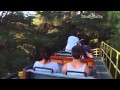 Idiot stands up on a roller coaster