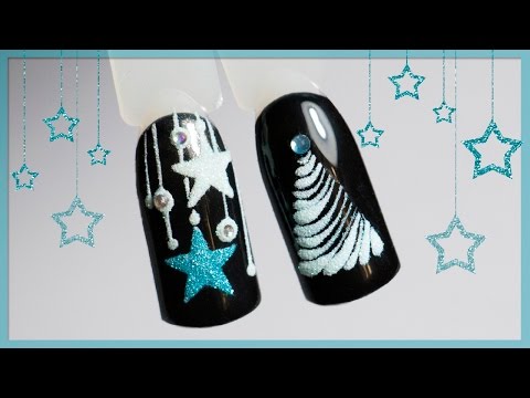 Красивый маникюр дома в технике елочка