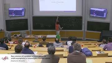 Stéphanie Nivoche: New solution of a problem of Kolmogorov on width asymptotics in holomorphic...