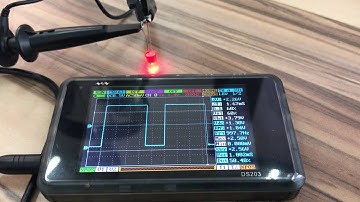 Nodemcu esp8266 arduino PWM test DSO Quad 203 oscilloscope
