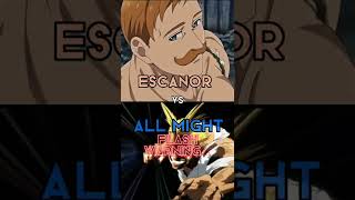 Escanor vs All Might | Anime 1vs1 | Battle of side characters part 13