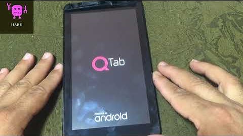 HARD RESET TABLETTE V100 QTAB FACTORY RESET