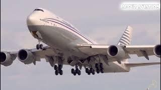 Qatar Amiri Flight's Boeing 747-8KB(BBJ) Takeoff: A Majestic Departure