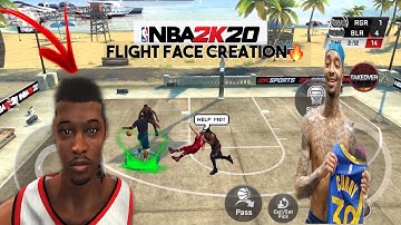 Flightreacts Face creation NBA 2k20|| June Flight in the park 2k20 mobile