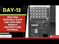 Creating Entrance Slope and Applying 3Dsmax Architecture Material | DAY~13