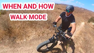 When and How to Use  Walk Assist Mode on Electric Bikes or EMTB