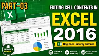 [V] Part-03 Editing Cell Contents in Excel 2016