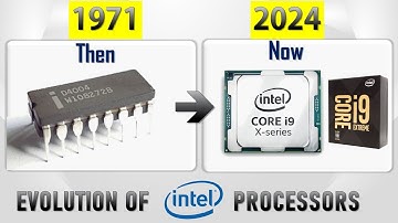 Evolutie van Intel-processors || geschiedenis van processors || 1971-2024