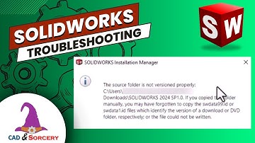 SOLIDWORKS - The Source Folder is Not Versioned Properly Error