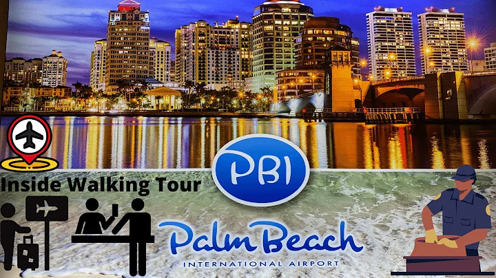 PALM BEACH INT'L AIRPORT (PBI) Full Inside Walking Tour, Airlines Counters, Rental Cars, Transports.