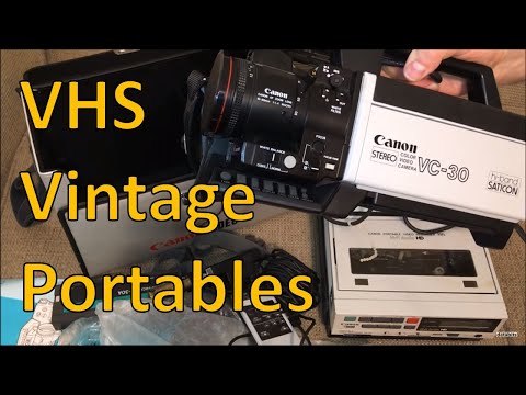 VHS Canon and Magnavox VCR & Camera Portables from 1984