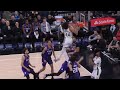 Andre jackson jr gets head above the rim with a filthy putback dunk and shocks kings bench 