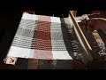 Weaving time lapse: How to weave stripes on a rigid heddle loom.