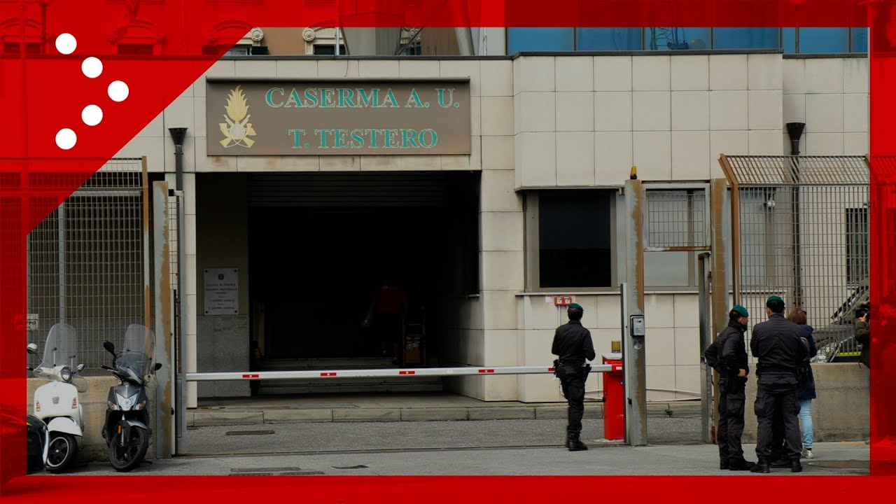 Genova, la caserma della Guardia di Finanza dove è stato portato Toti