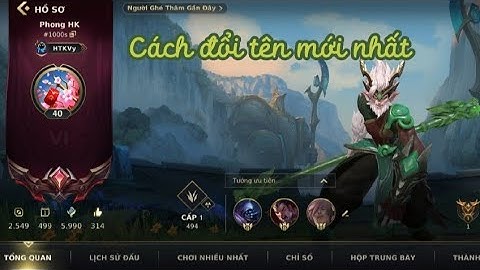 Cách đổi tên mới nhất mùa 7 Liên Minh Huyền Thoại Tốc Chiến  #lienminhtocchien #tốcchiến