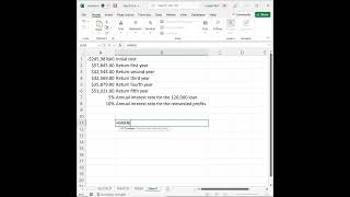 The Learnit Minute - MIRR Function #Excel #Shorts screenshot 5