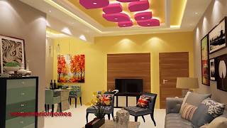 25 Latest Gypsum False Ceiling Designs - Living Room Bedroom Interior Ideas
