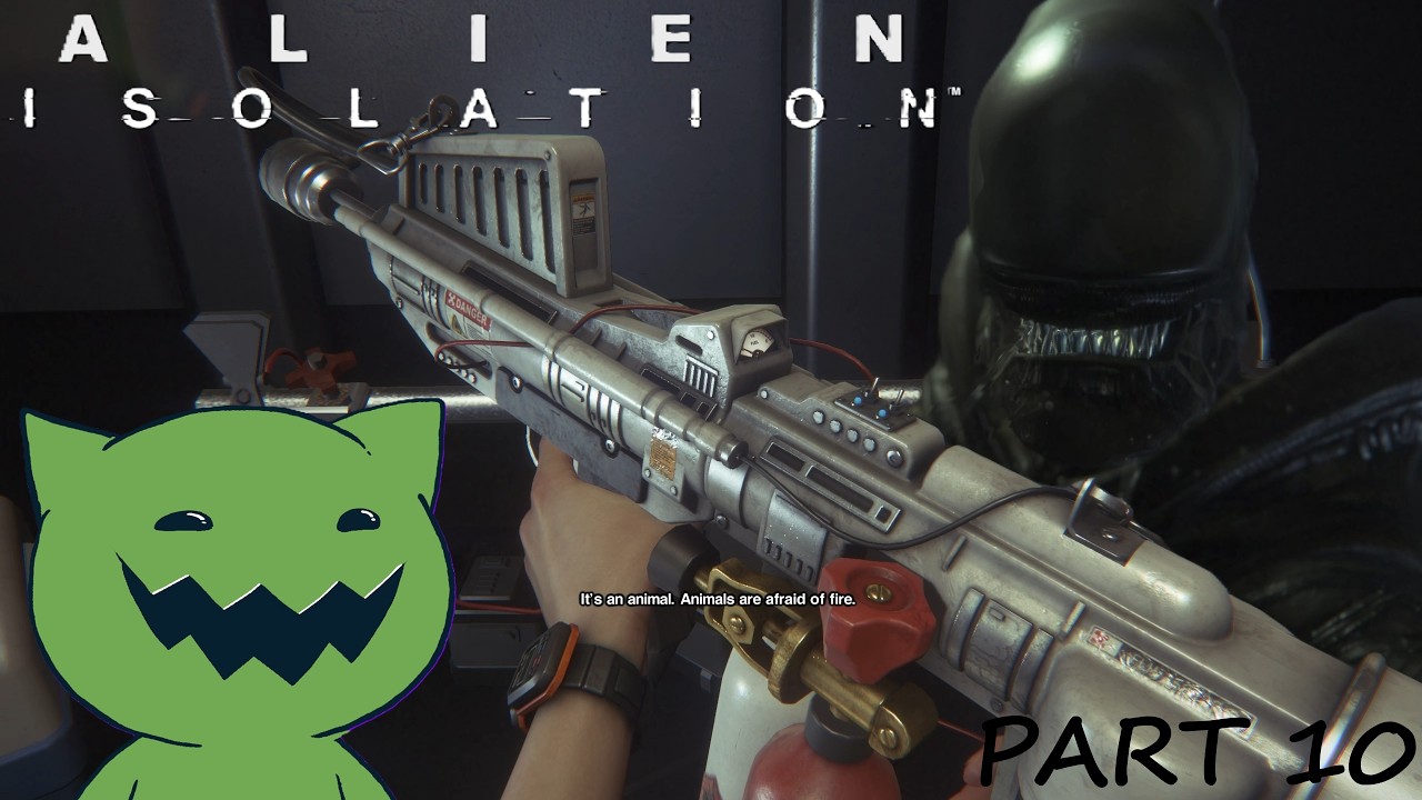 FLAMETHROWER!! 🔥🔥🔥 | Alien Isolation - YouTube