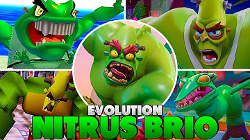 Evolution of Nitrus Brio in Crash Bandicoot Games (1996 - 2023)