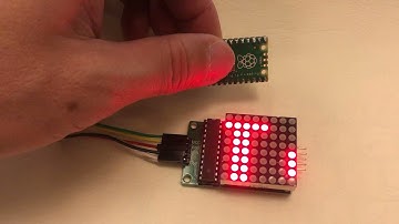 Raspberry Pi Pico：MAX7219 8x8 LED顯示開發板溫度