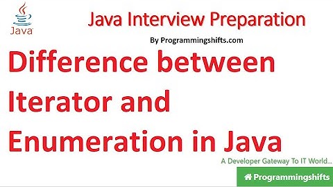 What are the difference between Iterator and Enumeration in Java?