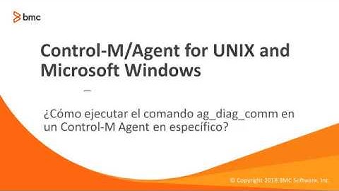 How to run ag_diag_comm against a specific Control-M Agent - Spanish