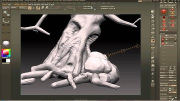 Intermediate Bonsai Tree 3D tutorial: 03 Sculpting the rocks.