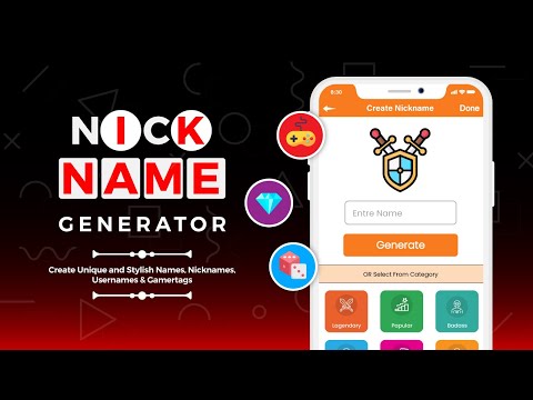 Elegante app per la generazione di nickname