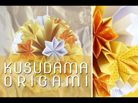 Kusudama Origami Anleitung Für Einen Blütenball Aus Papier Talude