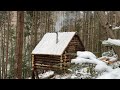 Building a bushcraft log cabin for survival in the woods life off the grid