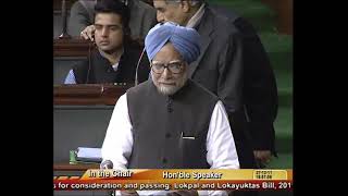 Prime Minister Dr. Manmohan Singh - Lokpal & Lokayuktas Bill 2011dt. 27 12 2011