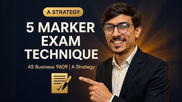 Alevels AS Business 9609 Paper 1 | How to Solve a 5 Marker Question | Exam Technique A* Strategy
