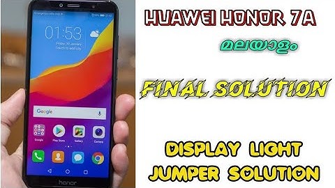 HUAWEI HONOR 7A DISPLAY LIGHT JUMPER SOLUTION 100% SOLVE HINDI, JUMPER CIRCUIT WAY