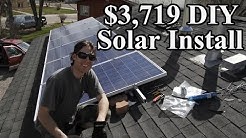 HOW TO INSTALL SOLAR PANELS DIY ARRAY ENPHASE MICROINVERTERS 1.47 KW SYSTEM TIME LAPSE