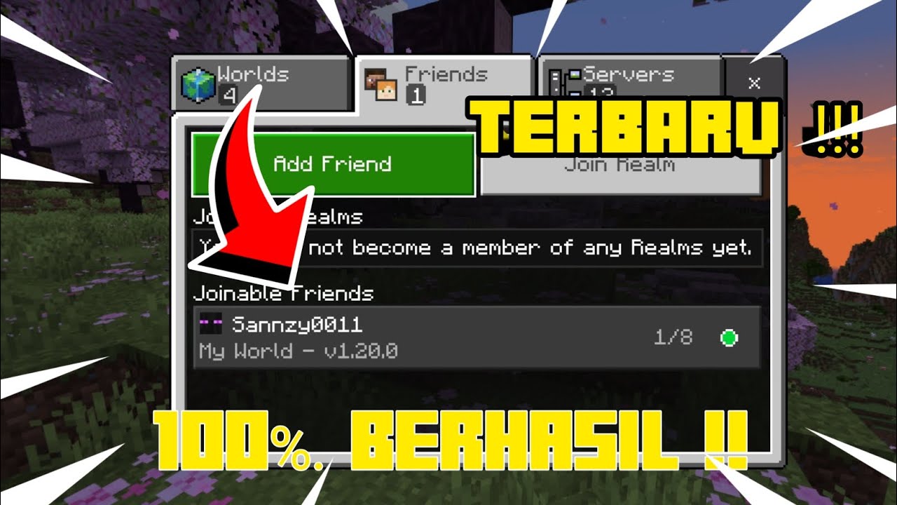 Cara Gabung Mabar multiplayer main bareng di Minecraft !!! 100% ...