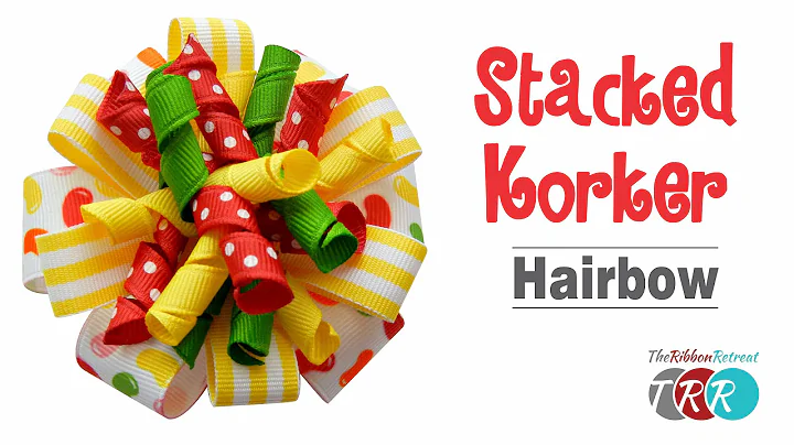 How to Make a Stacked Korker Hair Bow - TheRibbonRetreat.com