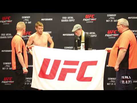 Sam Alvey Misses Weight at UFC Fight Night Gdansk Official weigh ins