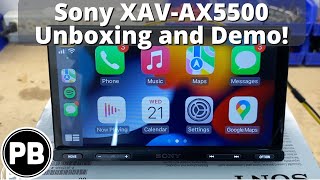 Sony Apple CarPlay Android Auto Radio Unboxing and Demo! | XAVAX5500
