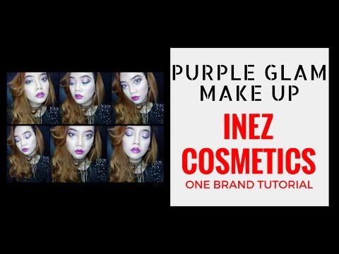 one-brand-make-up-tutorial-#7-:-inez-cosmetics---purple-glam-make-up-look-||-judith-cholya