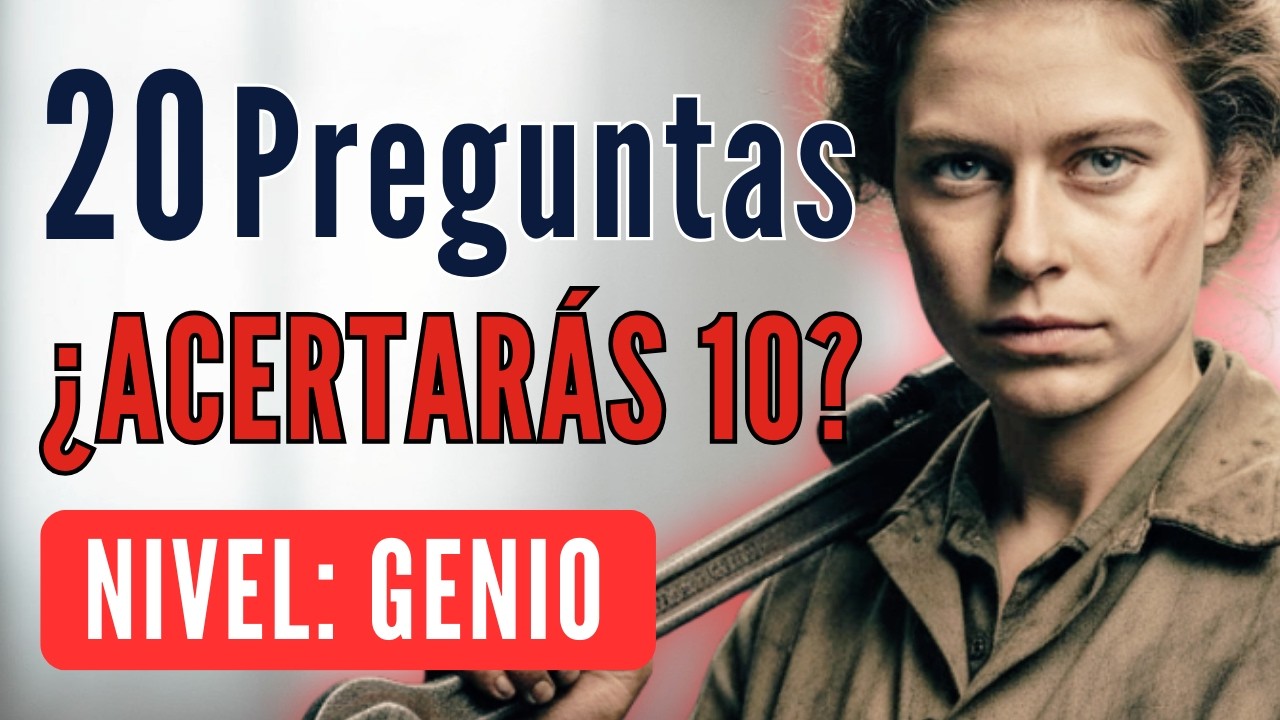 20 Preguntas DIFÍCILES de Cultura General (Si Aciertas la Mitad Eres un GENIO) 🧠