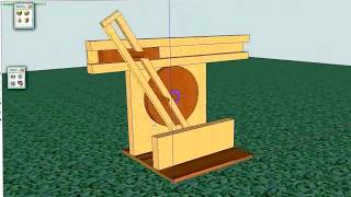 SketchUp - Slider crank - Glifo oscillante in Sketchyphysics