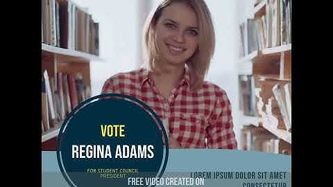 Voting vote campaign video promo template for Instagram   Made with PosterMyWall