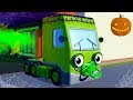 Baby Truck Halloween Song | Nursery Rhymes & Kids Songs | Gecko's Garage | Songs For Children