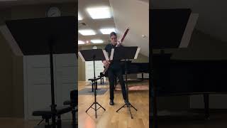 🎵Музыкальная пауза🕰️. Гнессинка-О'Ши-современная пьеса для фагота и 🥁ударных.🌟👏#music