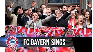 Fc bayern celebrates with the fans