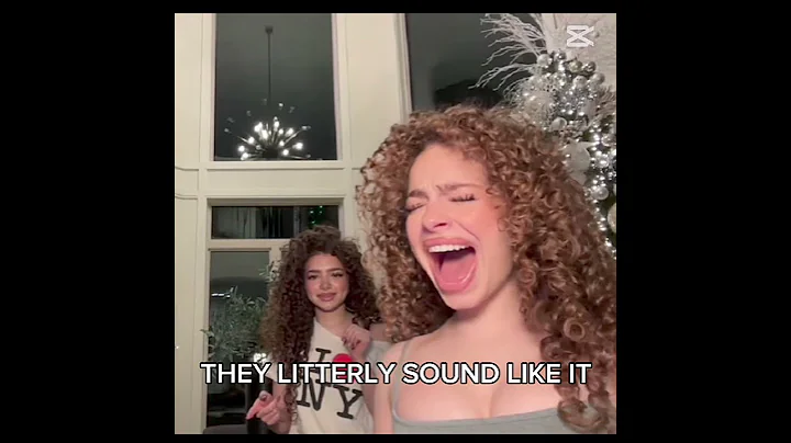 WHO SOUNDED BETTER COMMENT WHAT YOU THINK || #kalogerasisters #curlyhair #sundaykalogeras #christmas