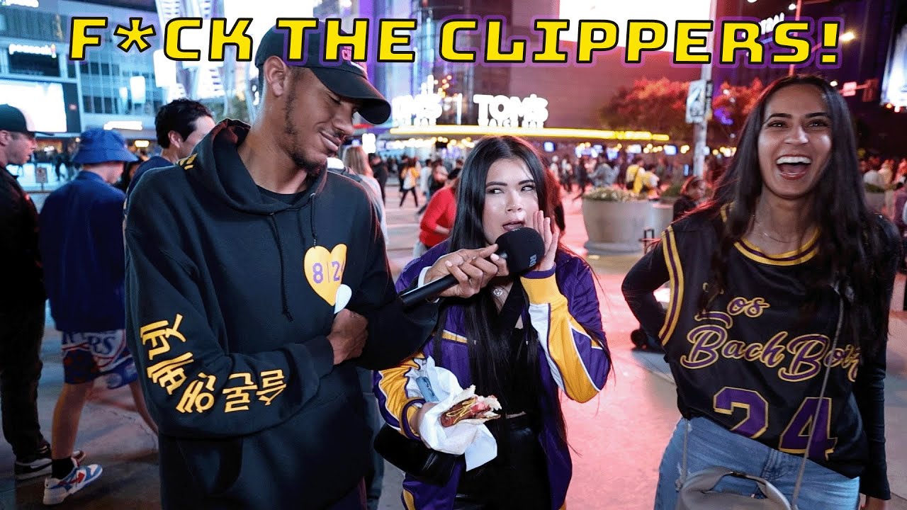 Lakers Fan Reactions to Beating Clippers | LakeShow Highlights - YouTube