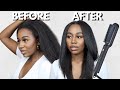 TESTING THE TYMO HAIR STRAIGHTENING COMB | DOES IT WORK?! | STRAIGHTENING RELAXED HAIR | ALLABOUTASH